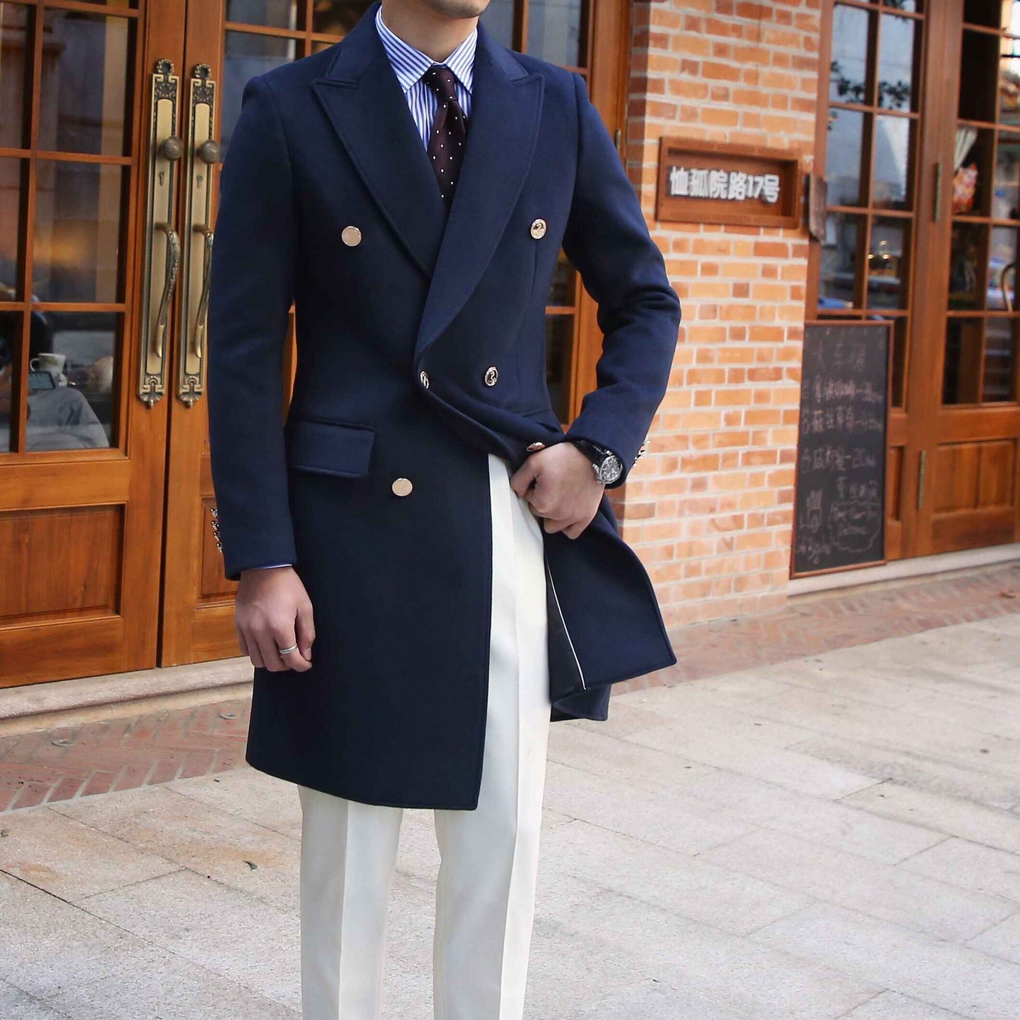 Manteau Laine Style British