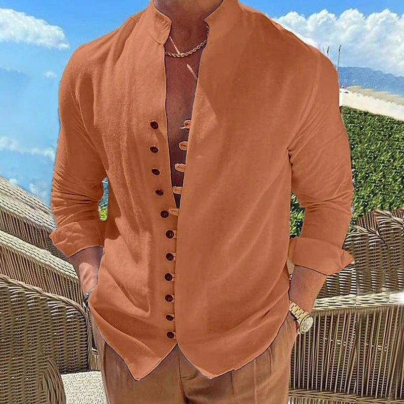 Chemise Homme Col Mao