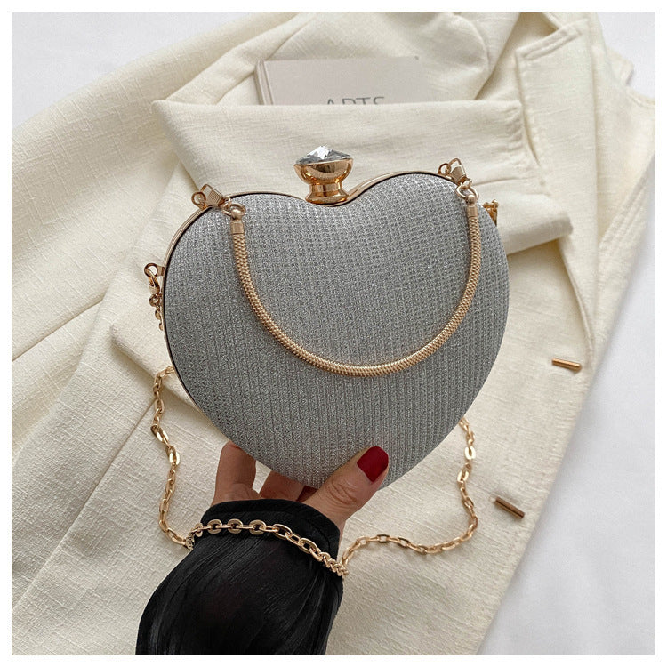 Heart-Shaped Evening Handbag