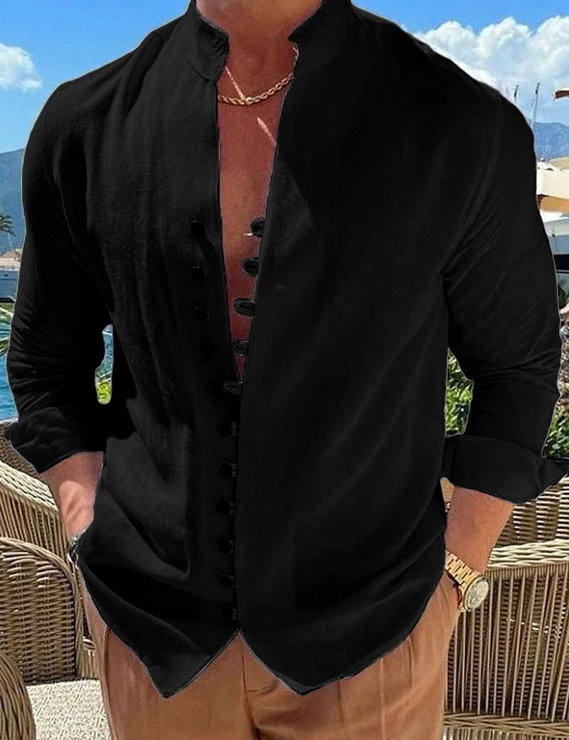 Chemise Homme Col Mao
