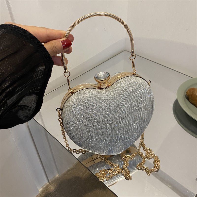 Heart-Shaped Evening Handbag