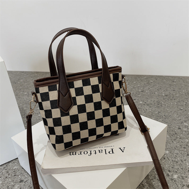 Houndstooth Chessboard Handbag