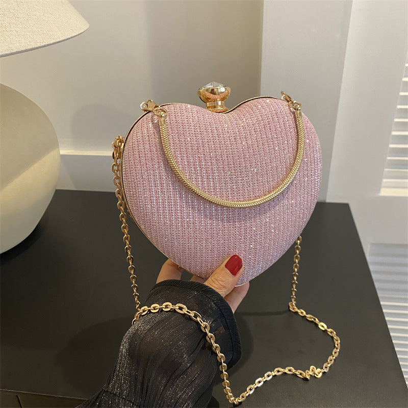 Heart-Shaped Evening Handbag