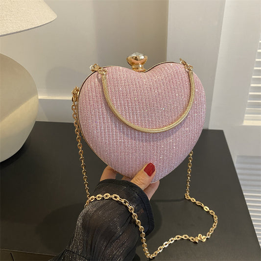 Heart-Shaped Evening Handbag