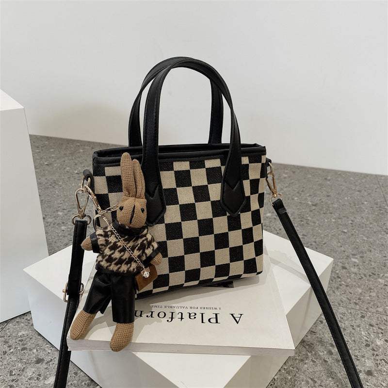 Houndstooth Chessboard Handbag