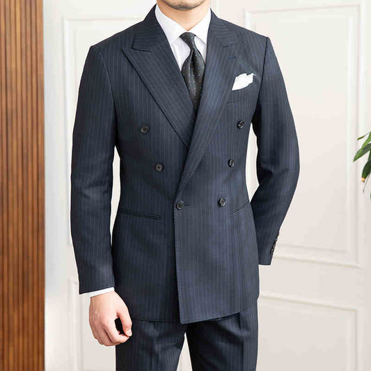 Slim Fit Striped Suit