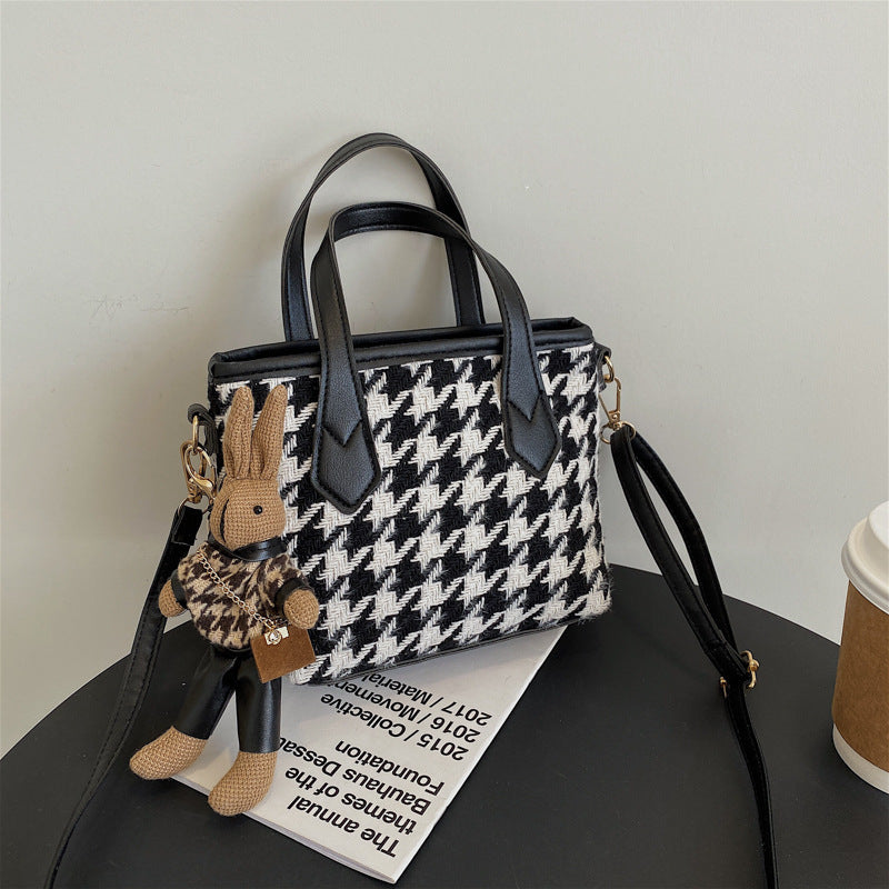Houndstooth Chessboard Handbag