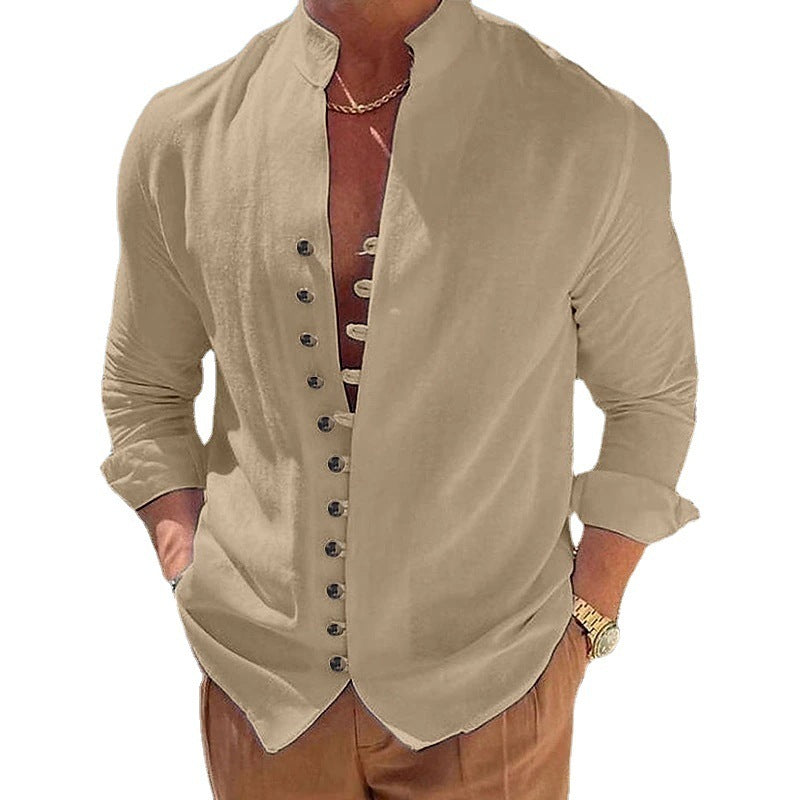 Chemise Homme Col Mao