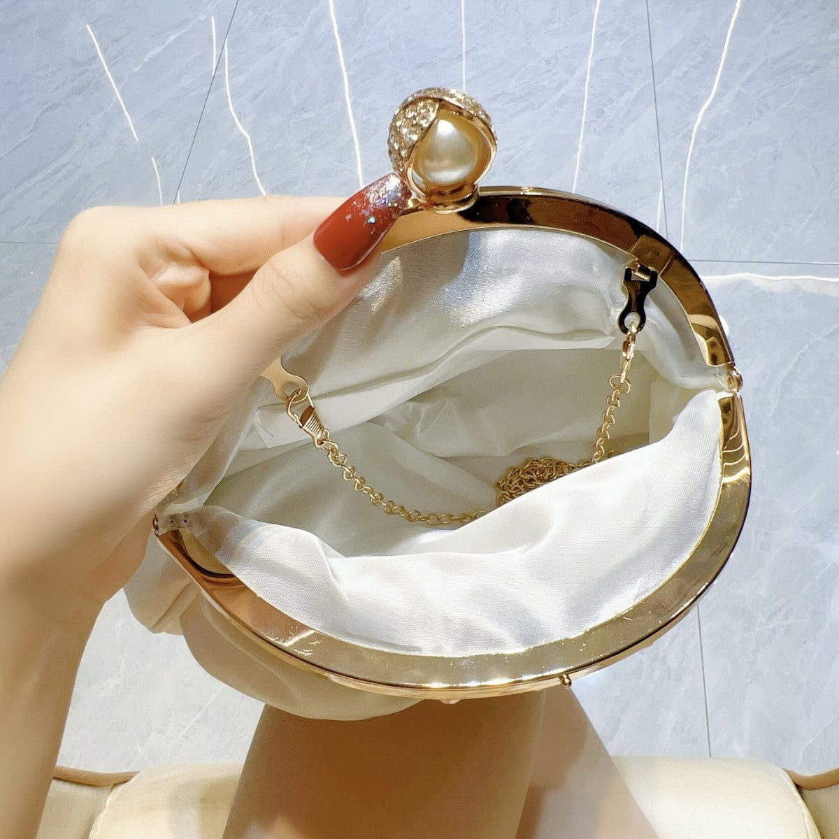 Mini Socialite Handbag with Diamonds