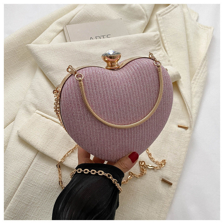 Heart-Shaped Evening Handbag