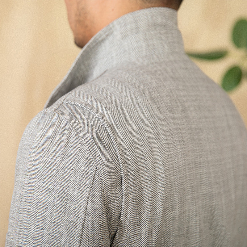 Veste Safari en Coton et Lin