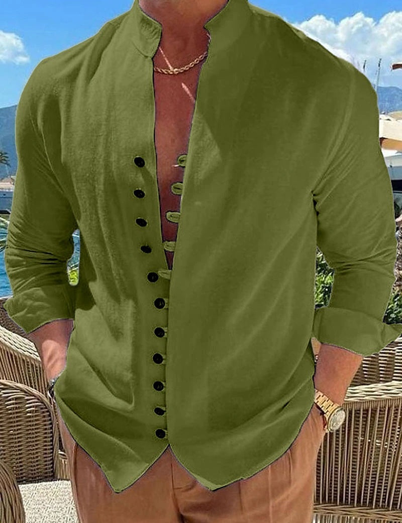Chemise Homme Col Mao