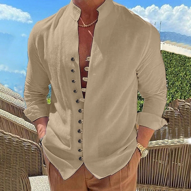 Chemise Homme Col Mao