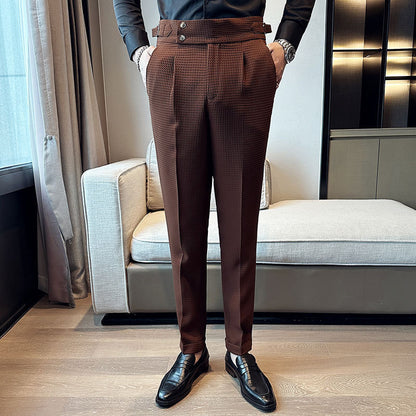 Pantalon Tissé “Waffle” – Style British