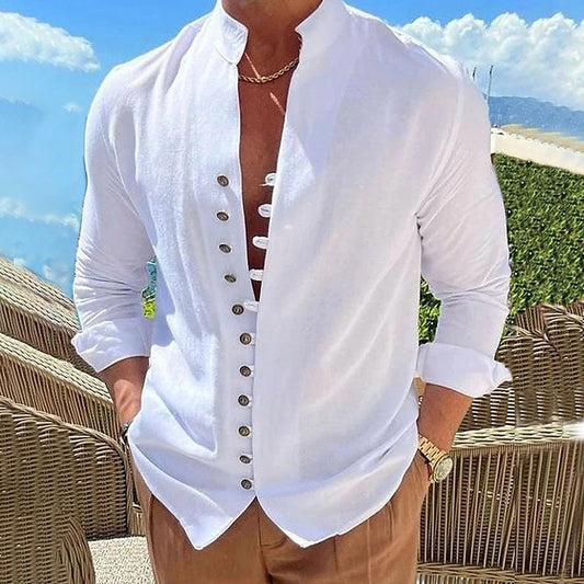 Chemise Homme Col Mao