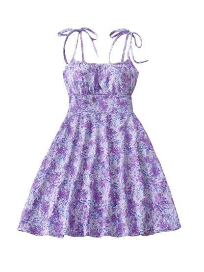 Robe d'Été Évasée à Imprimé Floral – Silhouette Affinée & Style Romantique