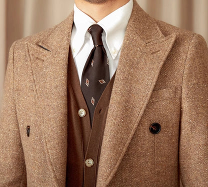 Manteau en Laine et Soie