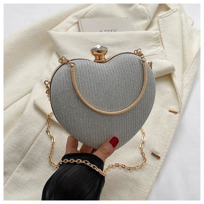 Heart-Shaped Evening Handbag