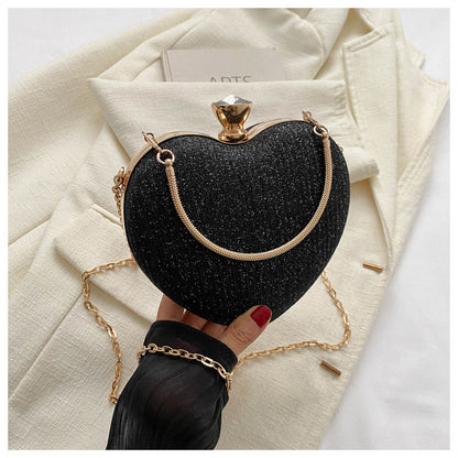 Heart-Shaped Evening Handbag
