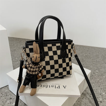 Houndstooth Chessboard Handbag