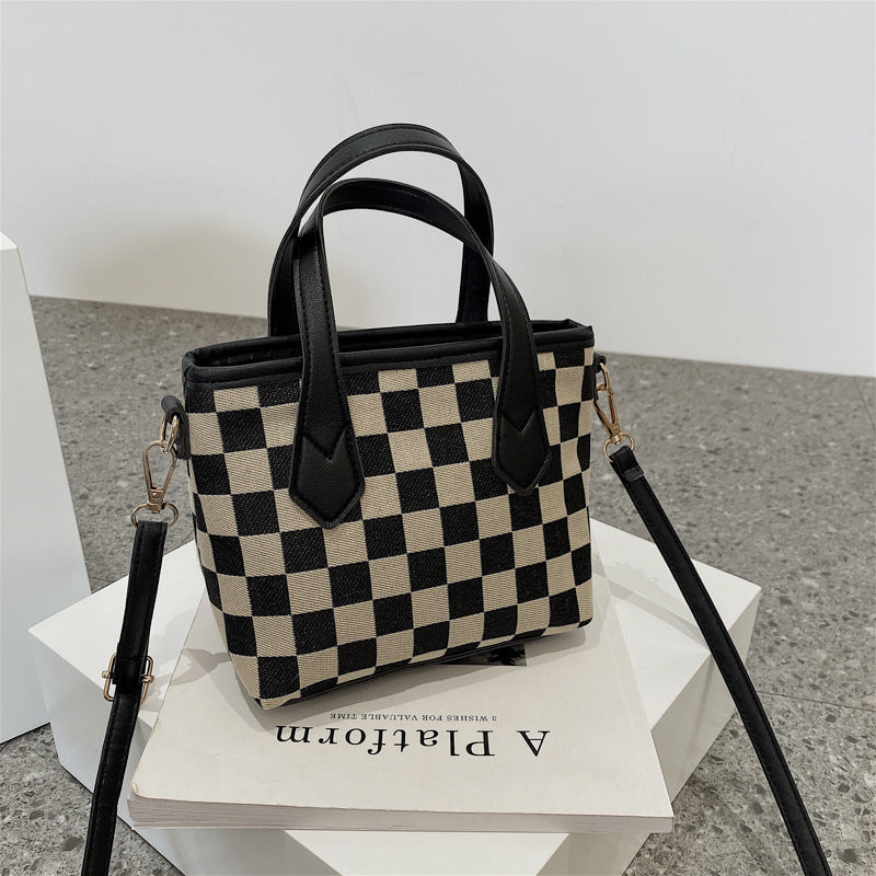Houndstooth Chessboard Handbag