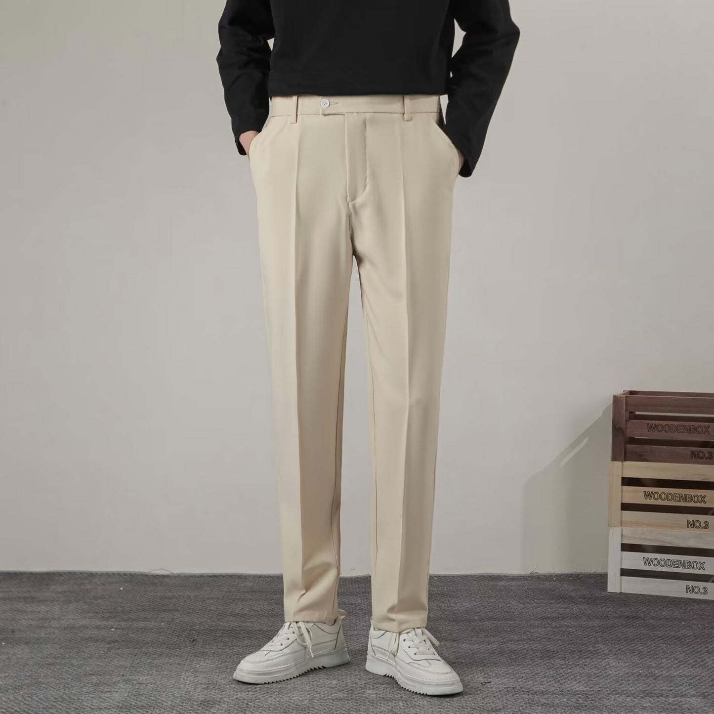 Pantalon Coupe Droite Élégante