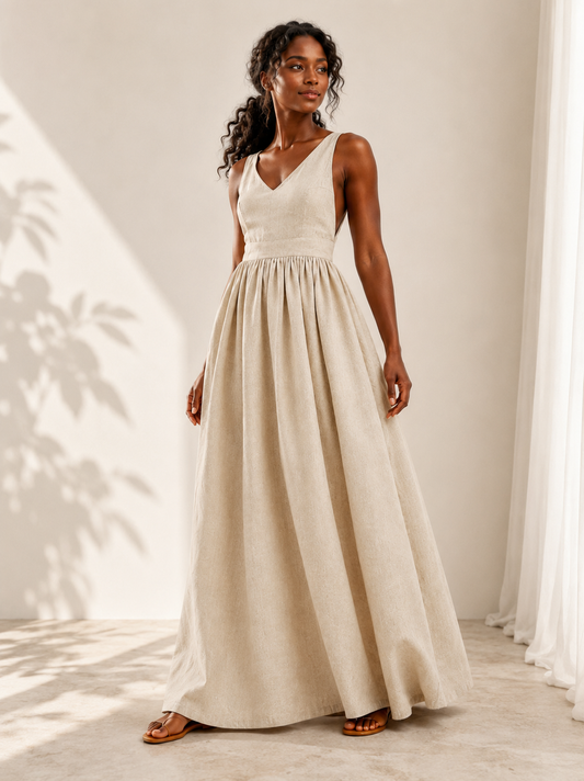 Fashion Sexy High Waist Sleeveless Cami Dress