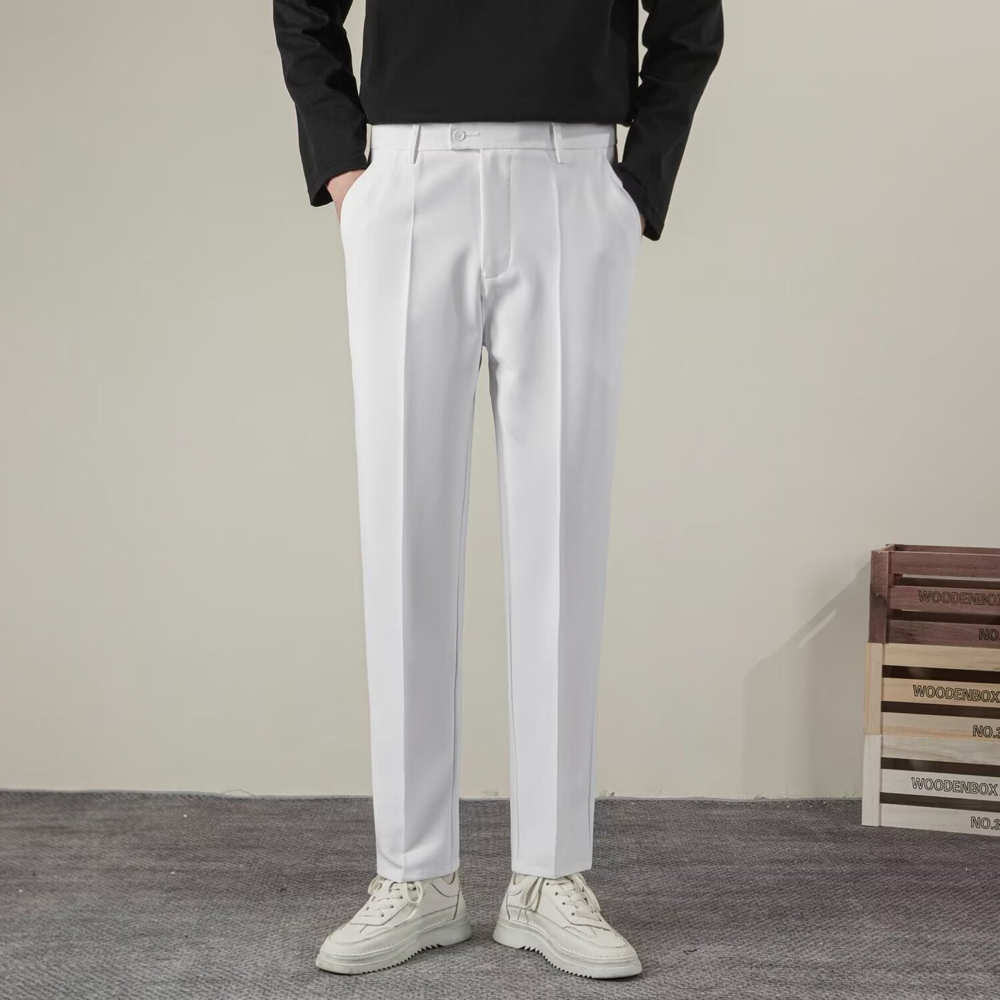 Pantalon Coupe Droite Élégante