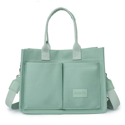 Casual Canvas Bag with Pockets