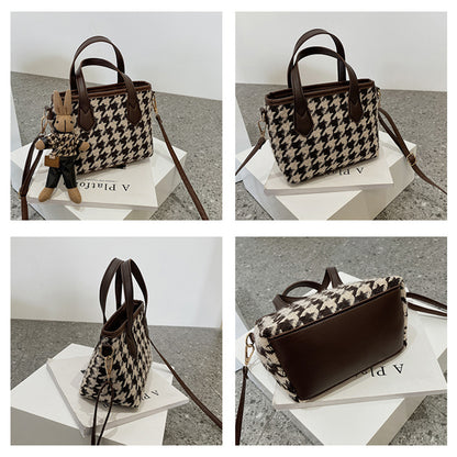Houndstooth Chessboard Handbag