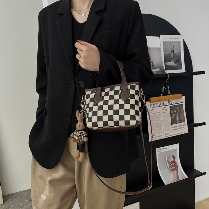 Houndstooth Chessboard Handbag