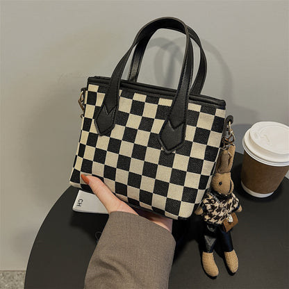 Houndstooth Chessboard Handbag