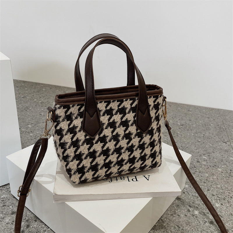 Houndstooth Chessboard Handbag