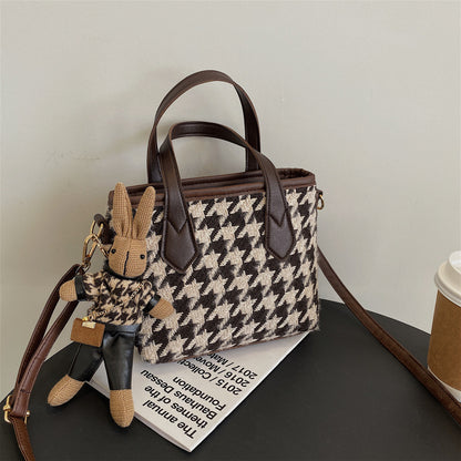 Houndstooth Chessboard Handbag