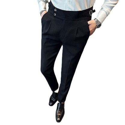 Pantalon Tissé “Waffle” – Style British