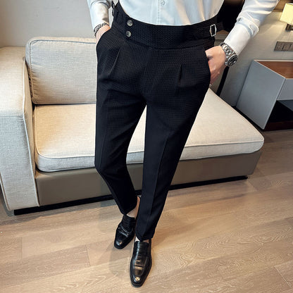 Pantalon Tissé “Waffle” – Style British