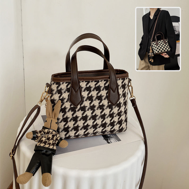 Houndstooth Chessboard Handbag