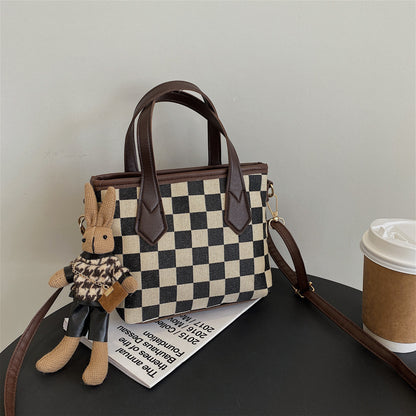 Houndstooth Chessboard Handbag