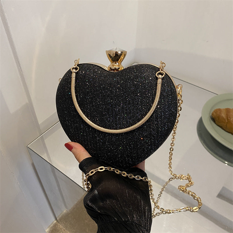 Heart-Shaped Evening Handbag