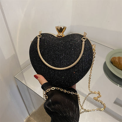 Heart-Shaped Evening Handbag