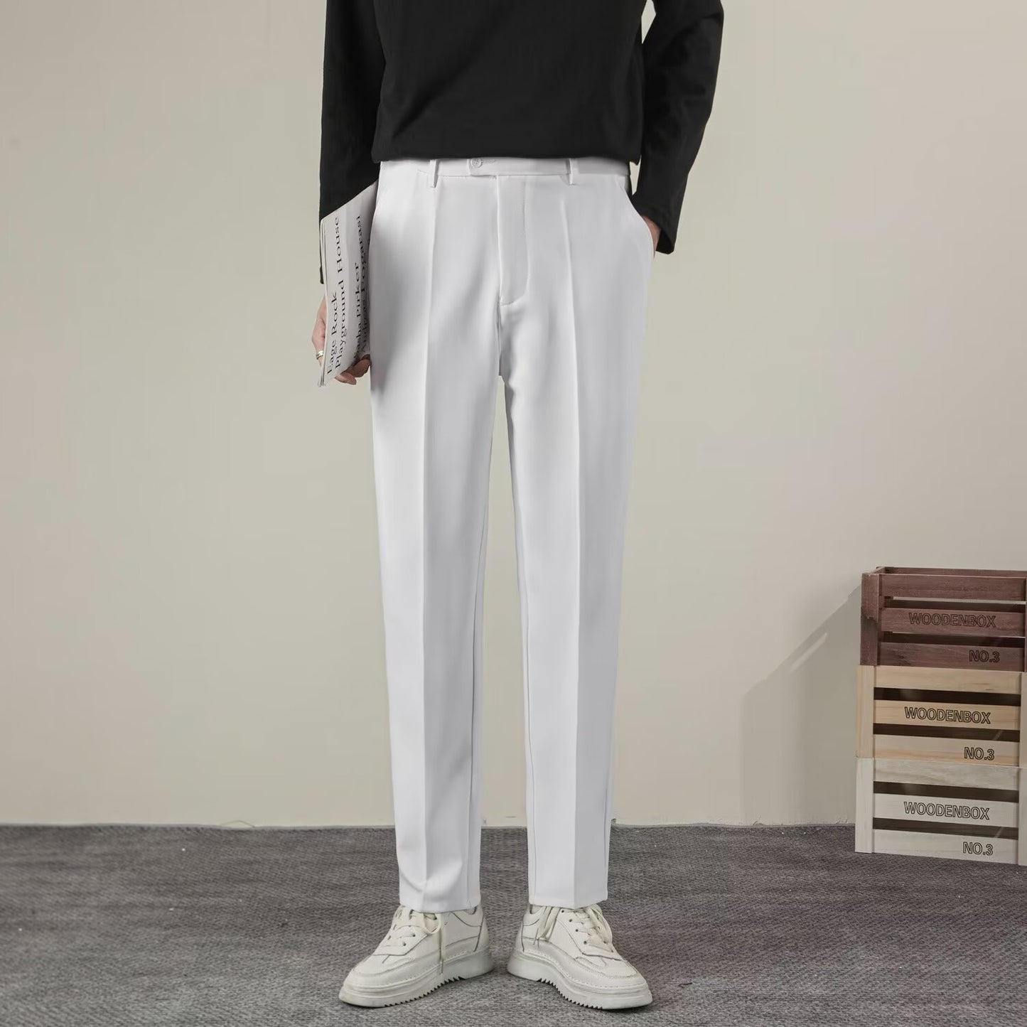 Pantalon Coupe Droite Élégante